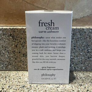 Philosophy Fresh Cream Warm Cashmere 4 Ounce Fragrance Spray!! Sealed.